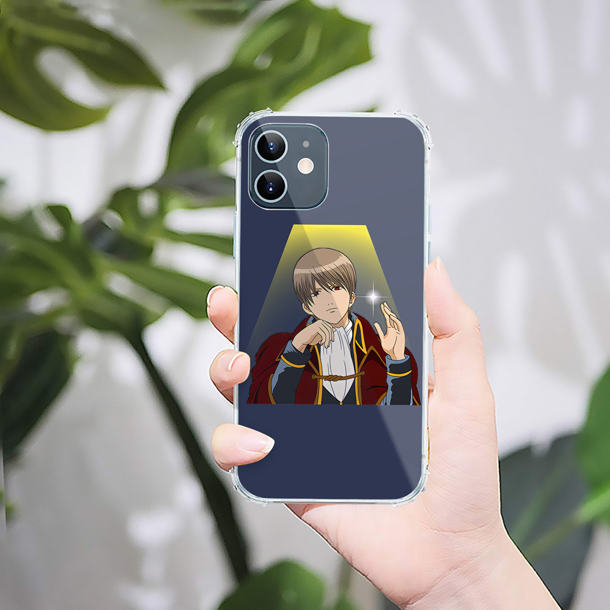 （画像用） ぎんたま 坂田銀時（さかたぎんとき） 神楽 志村新八（しむら しんぱち） GINTAMA Sakata Gintoki Kagura Shimura Shinpachi 【iPhone 12シリーズ対応】透明スマホケース（クリアソフトケース）